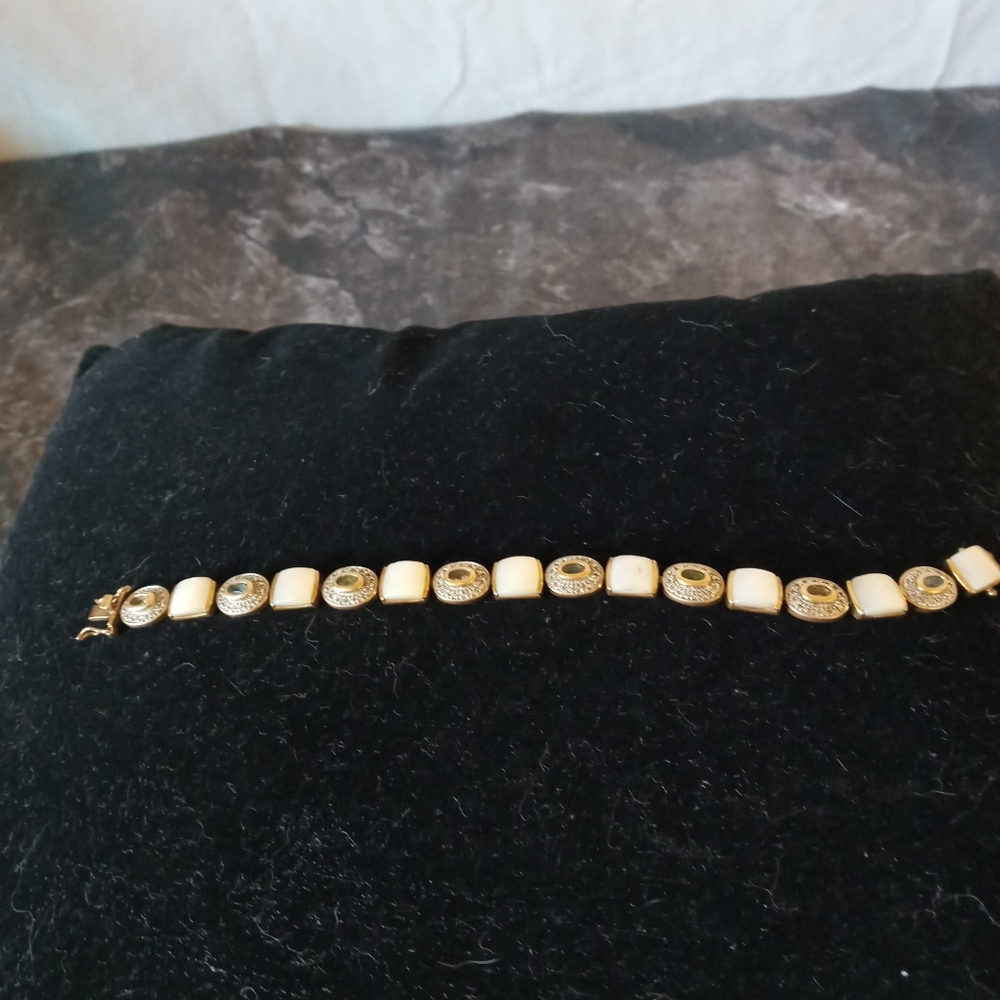 Sterling Silver Multicolor Stone Bracelet